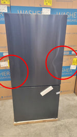 FFFFD1785 - 31BK - REFRIGERATORS - Forno - Bottom Freezer - Black Stainless - Open Box - BonPrix Électroménagers