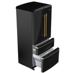 FFFFD179133BLK - REFRIGERATORS - Forno - French 4-Door - Black - Open Box - BonPrix Électroménagers