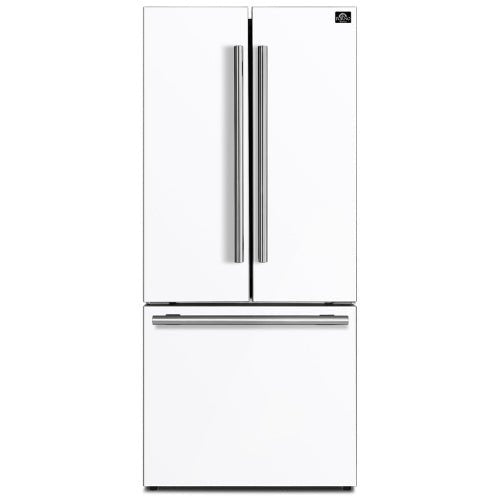 FFFFD1974 - 31WHT - REFRIGERATORS - Forno - French 3 - Door - White - Open Box - BonPrix Électroménagers
