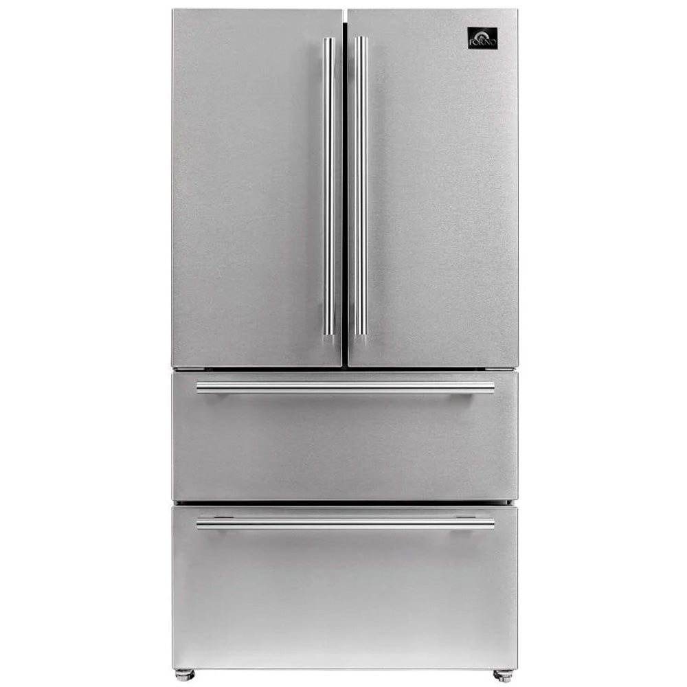 FFRBI182036SB - REFRIGERATORS - Forno - French 4 - Door - Stainless Steel - Open Box - BonPrix Électroménagers