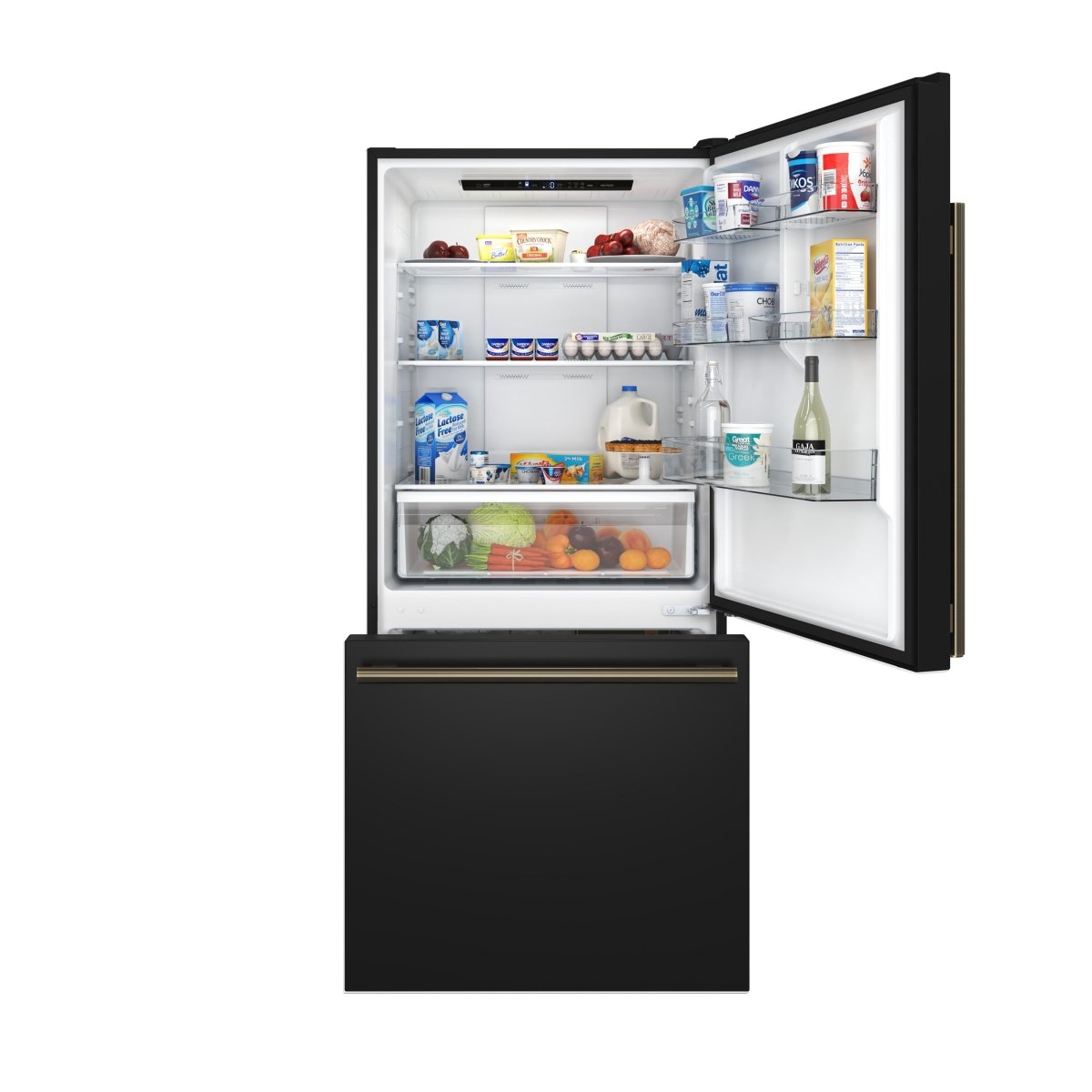 FORNO 2-Piece Black Kitchen Bundle - 30" Induction Range and 31" Bottom Freezer Refrigerator - BonPrix Électroménagers