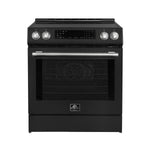 FORNO 2-Piece Black Kitchen Bundle - 30" Induction Range and 31" Bottom Freezer Refrigerator - BonPrix Électroménagers