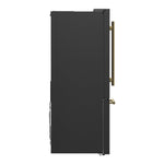 FORNO 2-Piece Black Kitchen Bundle - 30" Induction Range and 31" Bottom Freezer Refrigerator - BonPrix Électroménagers
