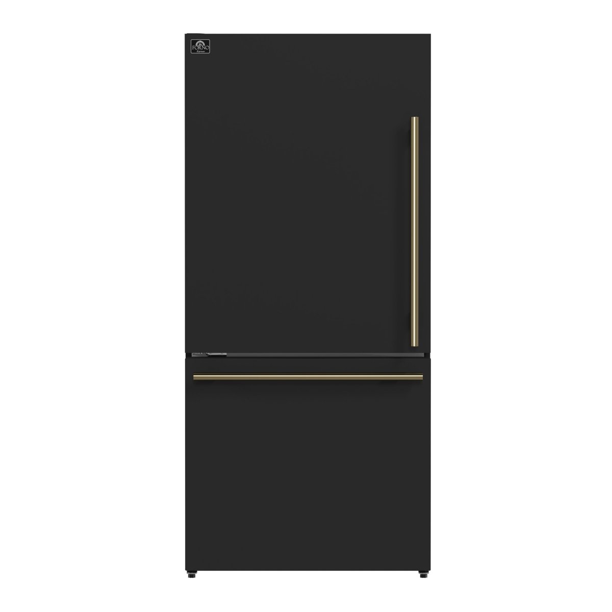 FORNO 2-Piece Black Kitchen Bundle - 30" Induction Range and 31" Bottom Freezer Refrigerator - BonPrix Électroménagers