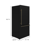 FORNO 2-Piece Black Kitchen Bundle - 30" Induction Range and 31" Bottom Freezer Refrigerator - BonPrix Électroménagers