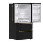 FORNO 2-Piece Black Kitchen Bundle - 30" Induction Range and 36" Bottom Freezer Refrigerator - BonPrix Électroménagers