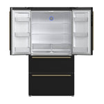 FORNO 2-Piece Black Kitchen Bundle - 30" Induction Range and 36" Bottom Freezer Refrigerator - BonPrix Électroménagers
