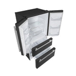 FORNO 2-Piece Black Kitchen Bundle - 30" Induction Range and 36" Bottom Freezer Refrigerator - BonPrix Électroménagers