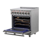 FORNO 2-Piece SS Kitchen Bundle - 30" Electric Range and 31" Bottom Freezer Refrigerator - BonPrix Électroménagers