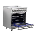 FORNO 2-Piece SS Kitchen Bundle - 30" Electric Range and 31" Bottom Freezer Refrigerator - BonPrix Électroménagers