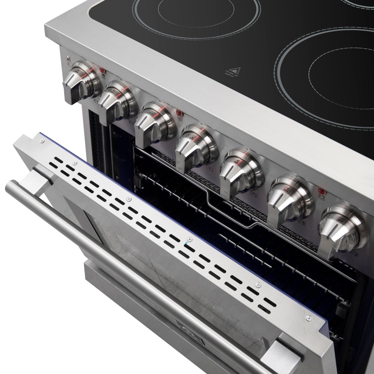 FORNO 2-Piece SS Kitchen Bundle - 30" Electric Range and 31" Bottom Freezer Refrigerator - BonPrix Électroménagers