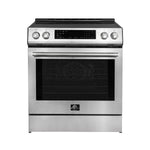 FORNO 2-Piece SS Kitchen Bundle - 30" Induction Range and 31" Bottom Freezer Refrigerator - BonPrix Électroménagers