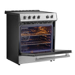 FORNO 2-Piece SS Kitchen Bundle - 30" Induction Range and 31" Bottom Freezer Refrigerator - BonPrix Électroménagers