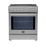 FORNO 2-Piece SS Kitchen Bundle - 30" Induction Range and 31" Bottom Freezer Refrigerator - BonPrix Électroménagers