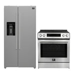 FORNO 2-Piece SS Kitchen Bundle - 30" Induction Range and 36" Bottom Freezer Refrigerator - BonPrix Électroménagers