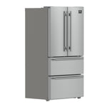 FORNO 2-Piece SS Kitchen Bundle - 30" Induction Range and 36" Bottom Freezer Refrigerator - BonPrix Électroménagers