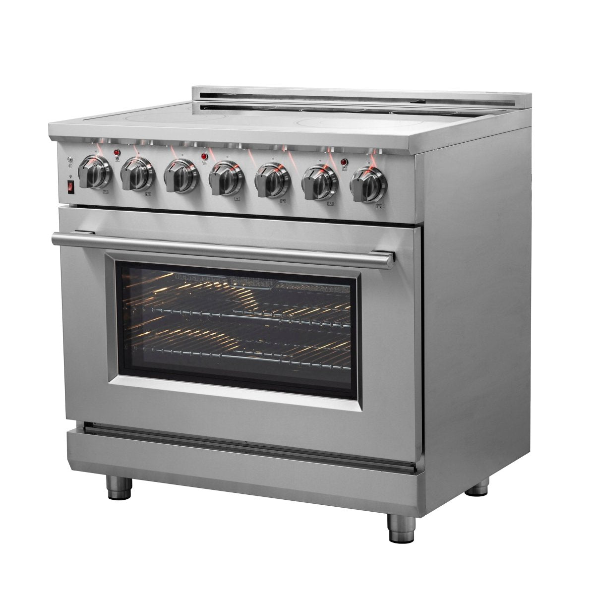 FORNO 2-Piece SS Kitchen Bundle - 36" Electric Range and 31" Bottom Freezer Refrigerator - BonPrix Électroménagers