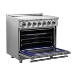 FORNO 2-Piece SS Kitchen Bundle - 36" Electric Range and 31" Bottom Freezer Refrigerator - BonPrix Électroménagers