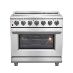 FORNO 2-Piece SS Kitchen Bundle - 36" Electric Range and 31" Bottom Freezer Refrigerator - BonPrix Électroménagers