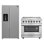 FORNO 2-Piece SS Kitchen Bundle - 36" Electric Range and 36" Bottom Freezer Refrigerator - BonPrix Électroménagers