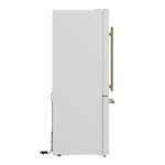 FORNO 2-Piece White Kitchen Bundle - 30" Induction Range and 31" Bottom Freezer Refrigerator - BonPrix Électroménagers