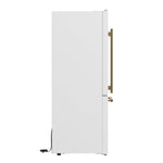 FORNO 2-Piece White Kitchen Bundle - 30" Induction Range and 31" Bottom Freezer Refrigerator - BonPrix Électroménagers