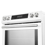 FORNO 2-Piece White Kitchen Bundle - 30" Induction Range and 31" Bottom Freezer Refrigerator - BonPrix Électroménagers