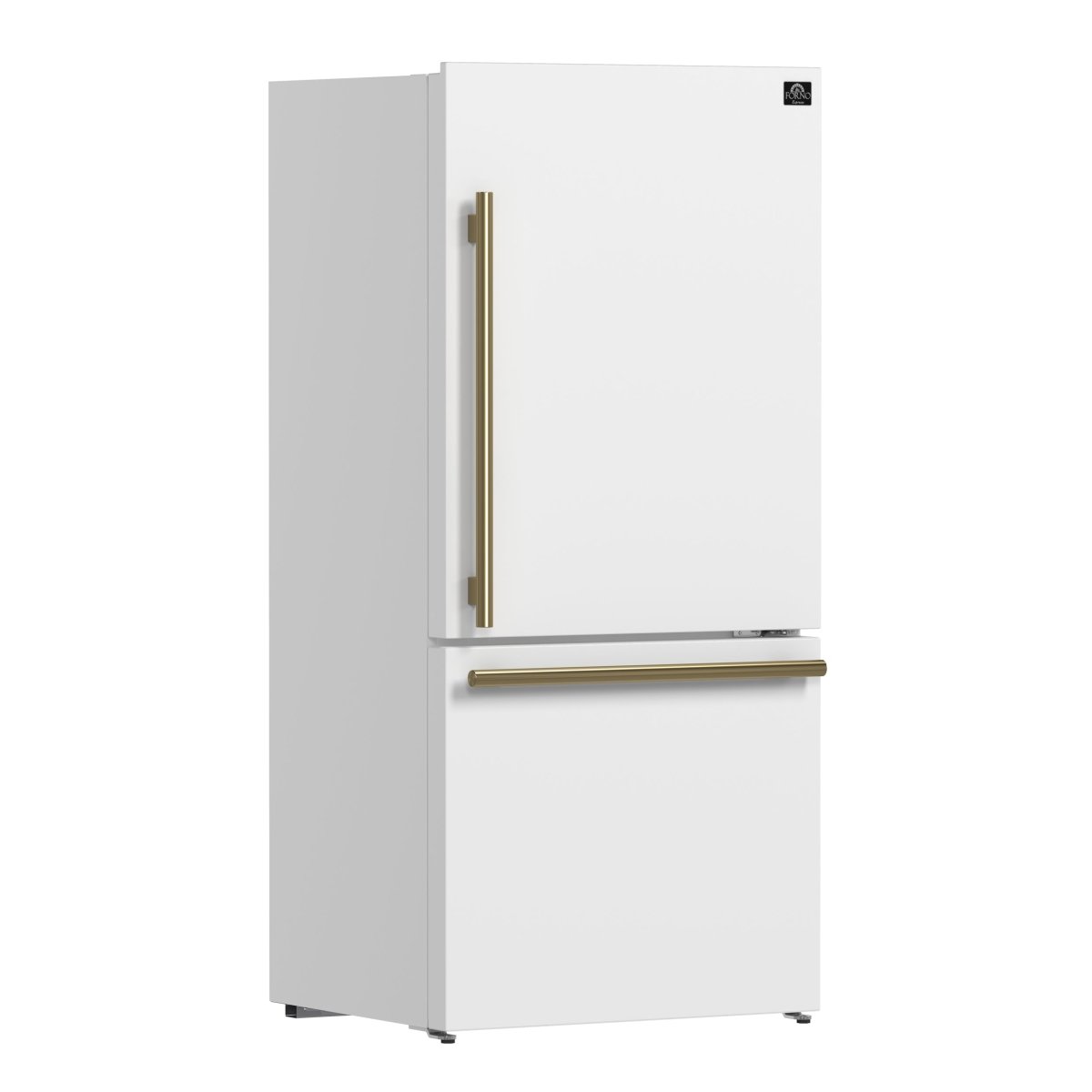 FORNO 2-Piece White Kitchen Bundle - 30" Induction Range and 31" Bottom Freezer Refrigerator - BonPrix Électroménagers