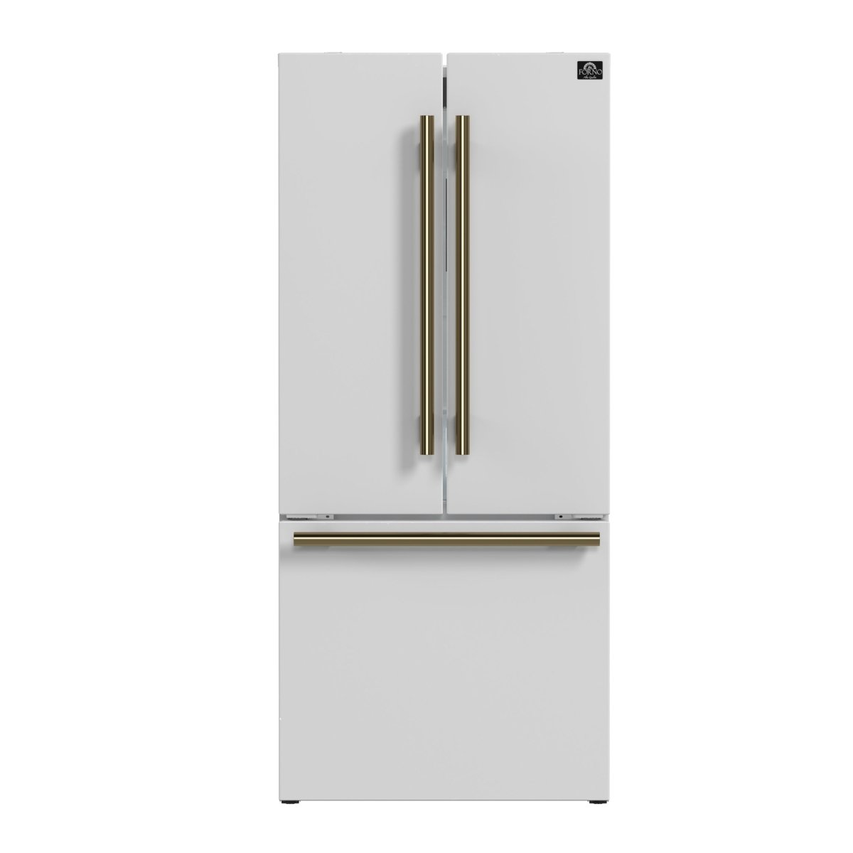 FORNO 2-Piece White Kitchen Bundle - 30" Induction Range and 31" Bottom Freezer Refrigerator - BonPrix Électroménagers