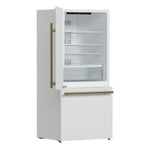 FORNO 2-Piece White Kitchen Bundle - 30" Induction Range and 31" Bottom Freezer Refrigerator - BonPrix Électroménagers