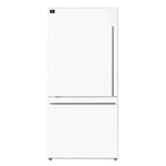 FORNO 2-Piece White Kitchen Bundle - 30" Induction Range and 31" Bottom Freezer Refrigerator - BonPrix Électroménagers