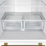 FORNO 2-Piece White Kitchen Bundle - 30" Induction Range and 31" Bottom Freezer Refrigerator - BonPrix Électroménagers