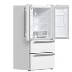 FORNO 2-Piece White Kitchen Bundle - 30" Induction Range and 36" Bottom Freezer Refrigerator - BonPrix Électroménagers