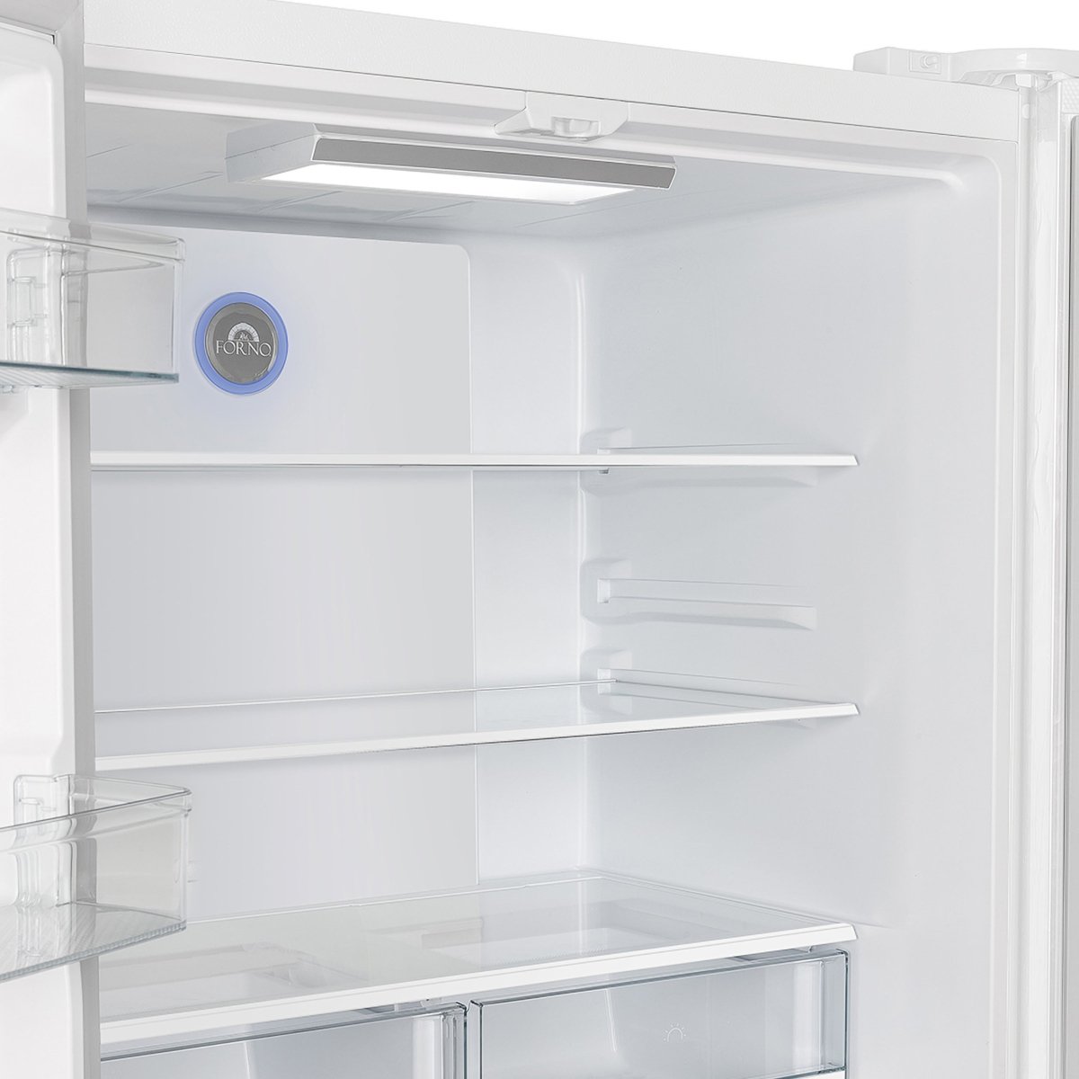 FORNO 2-Piece White Kitchen Bundle - 30" Induction Range and 36" Bottom Freezer Refrigerator - BonPrix Électroménagers