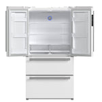 FORNO 2-Piece White Kitchen Bundle - 30" Induction Range and 36" Bottom Freezer Refrigerator - BonPrix Électroménagers