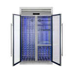 FORNO Abruzzo 48" Wine Cooler, Dual Zone, 30 cu.ft., 130 bottles, Display & Service Shelves, Stemware Racks, Rust resistant - BonPrix Électroménagers