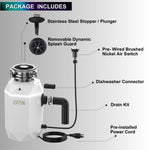 FORNO ACQUA BrightDIAMOND Moonstone 1HP Super Quiet Garbage Disposal Corded with Motion Sensor Cabinet Light & Pre-Wired Air Switch - BonPrix Électroménagers