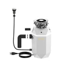 FORNO ACQUA BrightDIAMOND Moonstone 1HP Super Quiet Garbage Disposal Corded with Motion Sensor Cabinet Light & Pre-Wired Air Switch - BonPrix Électroménagers
