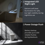 FORNO ACQUA Luxurious Smart Toilet. Includes Heated Seat, Auto Flush, Auto Lid, Powerful Flush, Ideal for Powder Rooms. - BonPrix Électroménagers