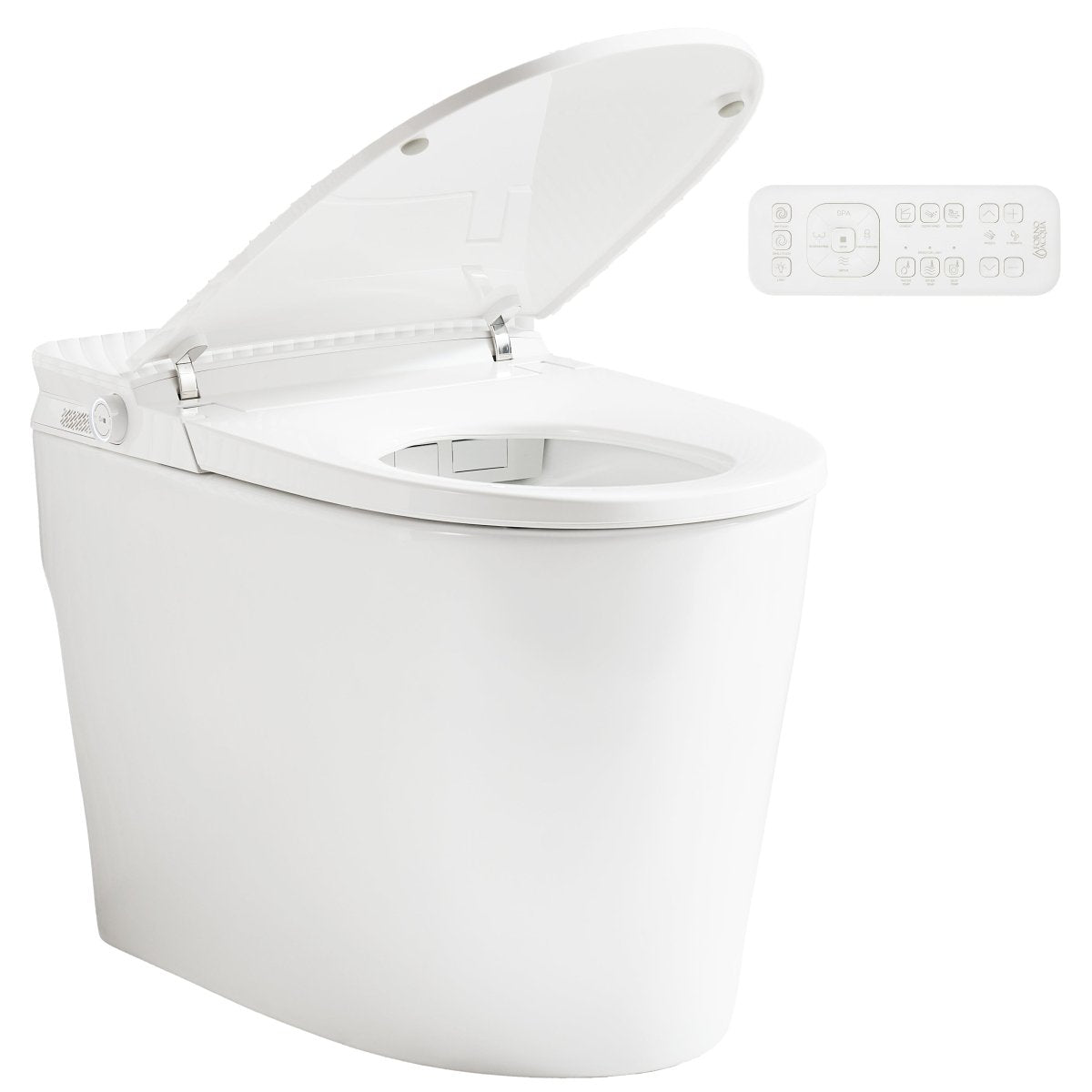 FORNO ACQUA Luxurious Super Smart Toilet. Includes Bidet, Heated Seat, Auto Flush, Auto Lid, Powerful Flush, Ideal for master bathrooms. - BonPrix Électroménagers