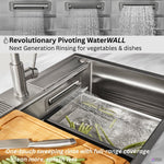 FORNO ACQUA MultiSINK kit with Integrated Waterfall Rinsing and Glass Washing Station. Includes Chef Faucet and Accessories. - BonPrix Électroménagers