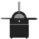 Forno All’Aperto 99,600 BTU Outdoor Kitchen, 5 Burners, Infrared Burners, Side Burner, Black Sintered Stone Countertops, Gas Pizza Oven, Sink Module, Bar & Beverage Center - BonPrix Électroménagers