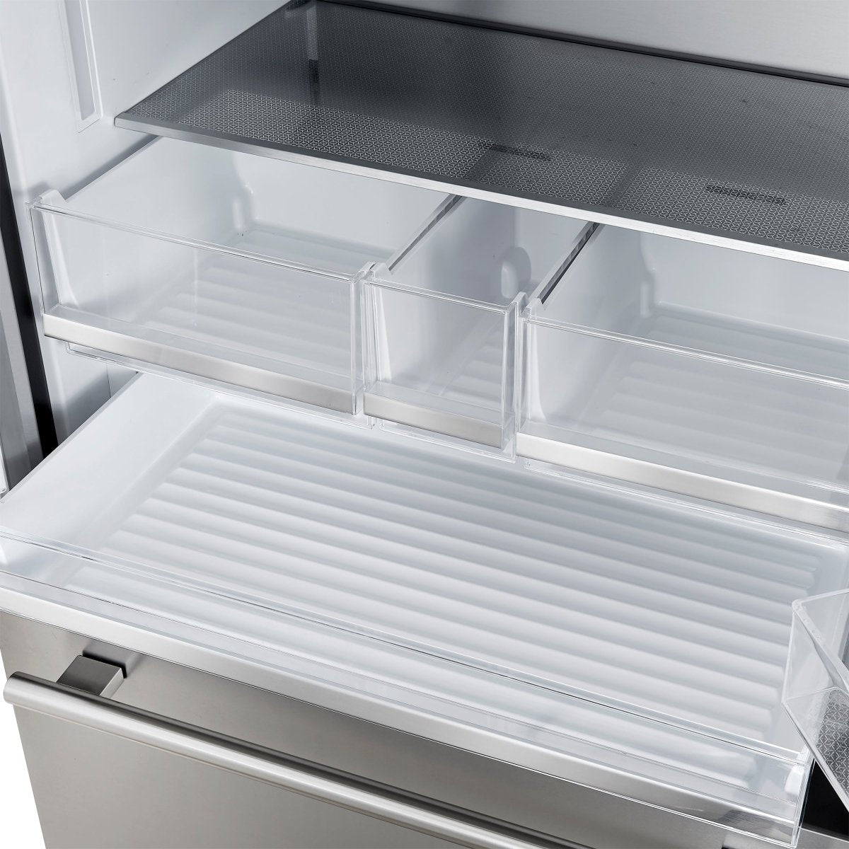 Forno Aosta 36-Inch French Door Refrigerator, Stainless Steel, 22.4 cu.ft, External Water Dispenser, Automatic Ice Maker, ENERGY STAR Certified - BonPrix Électroménagers
