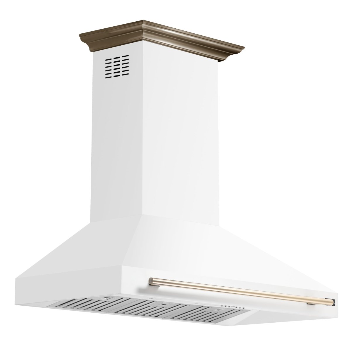 Forno Aria 48 Inch Wall-Mounted Range Hood in White - BonPrix Électroménagers