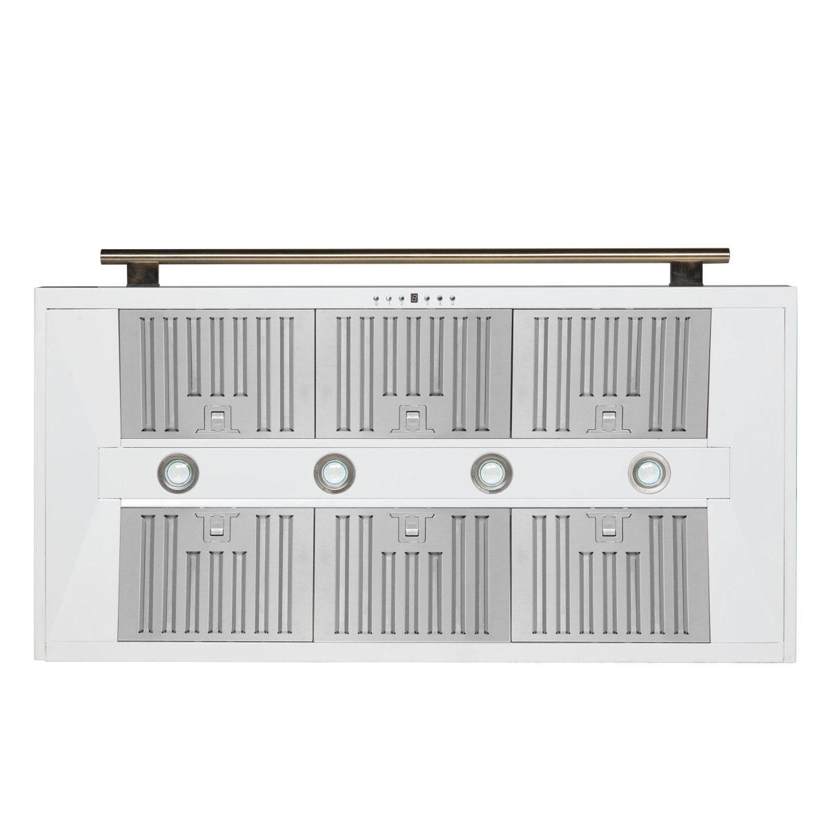 Forno Aria 48 Inch Wall-Mounted Range Hood in White - BonPrix Électroménagers