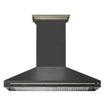 Forno Aria 60 Inch Wall-Mounted Range Hood in Black - BonPrix Électroménagers