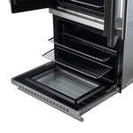 Forno Asti 30-Inch Double Electric Wall Oven with Upper French Doors in Stainless Steel, 7.36 cu. ft. Dual True Convection, 7,200W, Air Fry, Sous Vide, Self-Clean - BonPrix Électroménagers