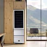 Forno Azienda 24-Inch Dual Temperature Zone Wine Cooler, Up to 108 Bottles, Two Refrigerated Drawers, Adjustable Temperature Zones, Energy Efficient - BonPrix Électroménagers