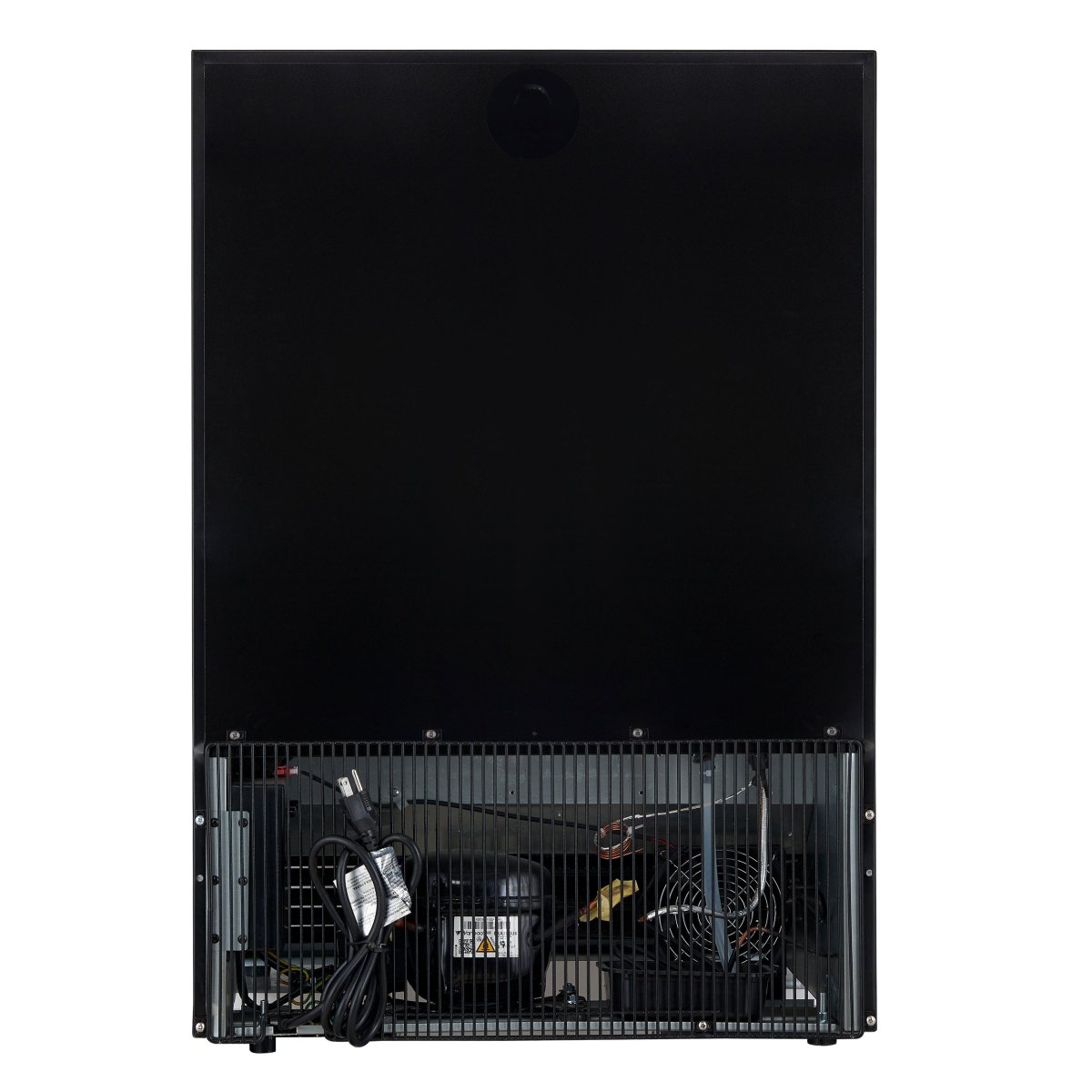 Forno Bacchino 24 Inch Wine Cooler, Black with Antique Brass Handles, with LED Lighting, Triple Glass Door, 51 Bottle Capacity, Built-In or Freestanding - BonPrix Électroménagers