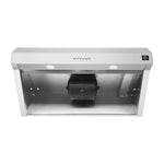 Forno Bari Espresso 30-Inch Under Cabinet Range Hood, Stainless Steel, 600 CFM, LED Lighting, Dishwasher-Safe Baffle Filters, 3-Speed Fan Control - BonPrix Électroménagers